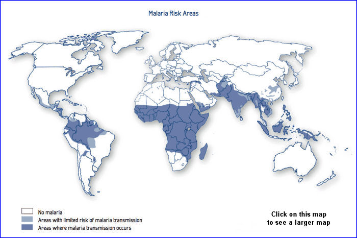 malaria transmission map